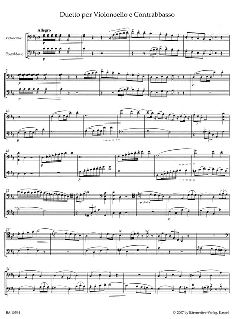 Rossini: Duetto for Cello and Bass