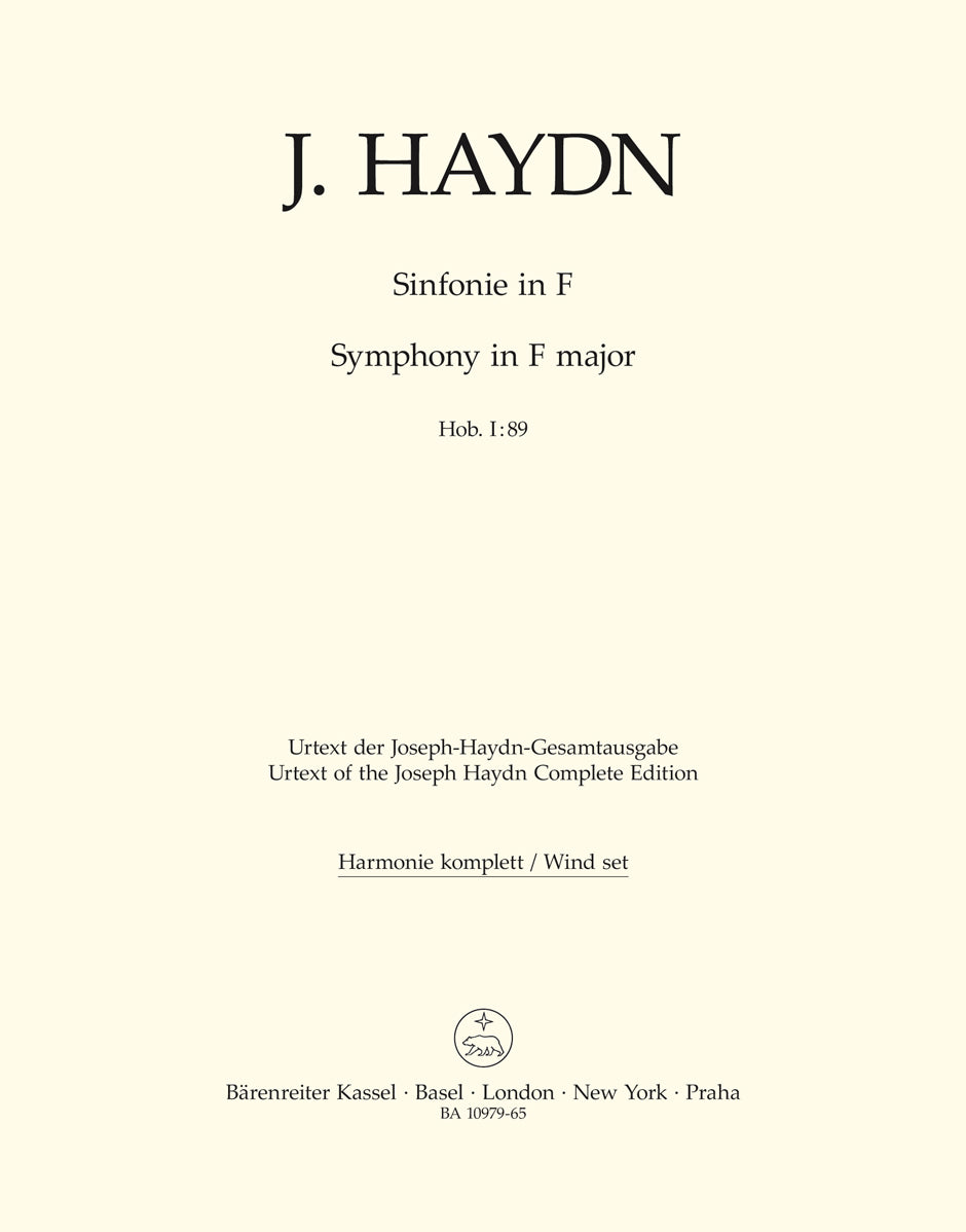 Haydn: Symphony in F Major, Hob. I:89