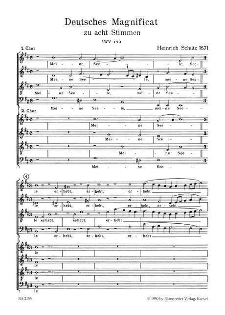 Schütz: Deutsches Magnificat, SWV 494