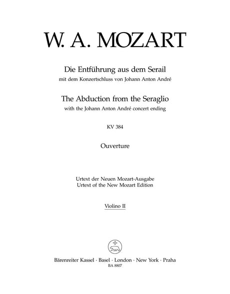 Mozart: Overture to The Abduction from the Seraglio, K. 384