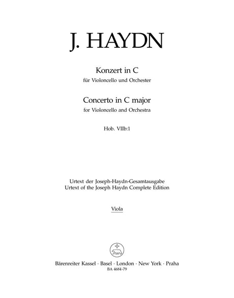 Haydn: Cello Concerto in C Major, Hob. VIIb:1