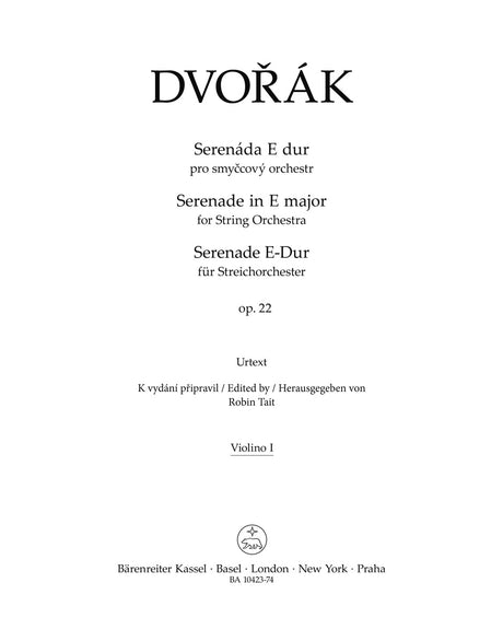 Dvořák: Serenade in E Major, Op. 22