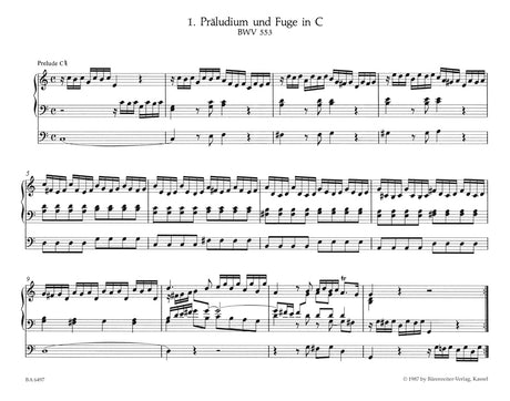 8 Short Organ Preludes and Fugues, BWV 553-560