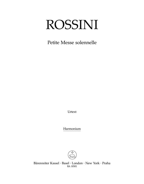 Rossini: Petite Messe solennelle