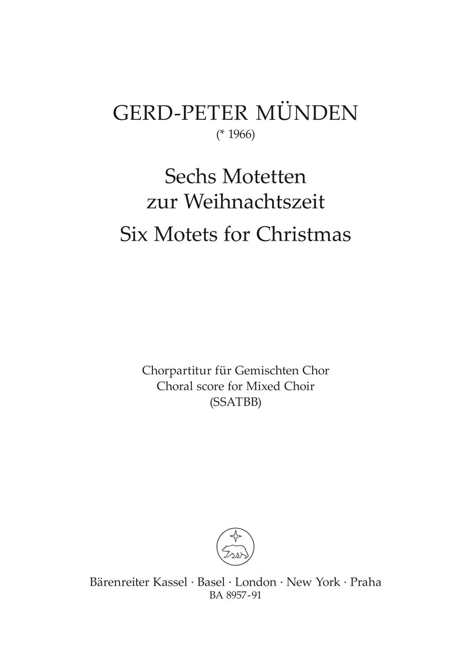 Münden: 6 Motets for Christmas