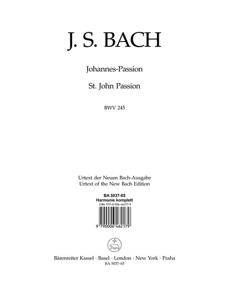 Bach: St. John Passion, BWV 245