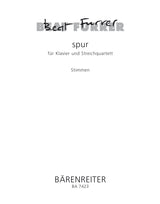 Furrer: spur for Piano and String Quartet