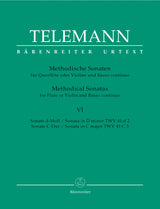 Telemann: Methodical Sonatas - Volume 6 (TWV 41:d2 and 41:C3)