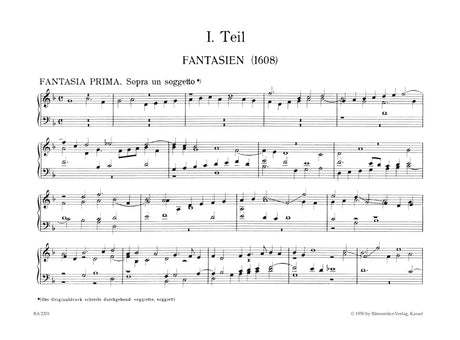 Frescobaldi: Fantasies (1608) & Canzoni alla Francese (1645)