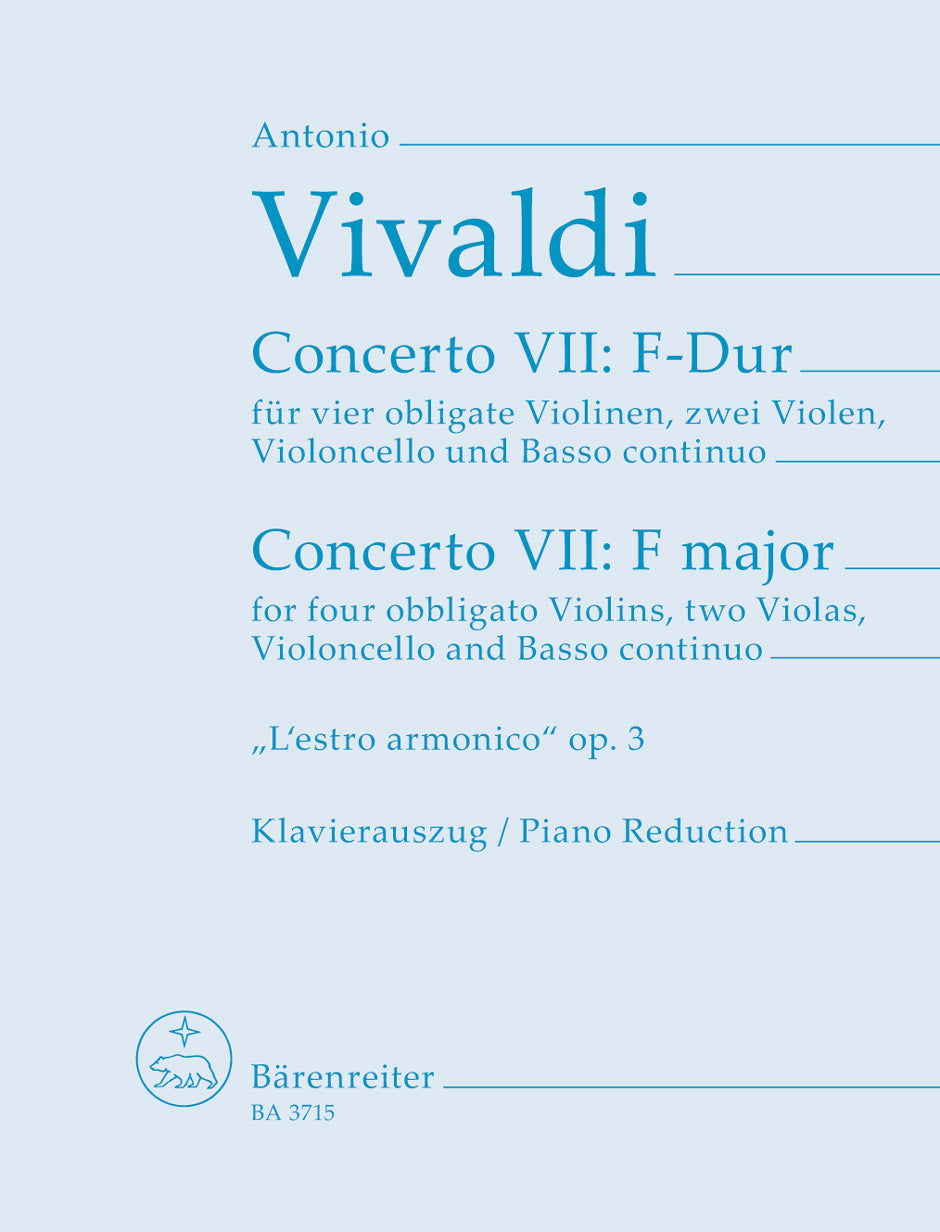 Vivaldi: Concerto No. 7 in F Major from "L'Estro armonico", Op. 3