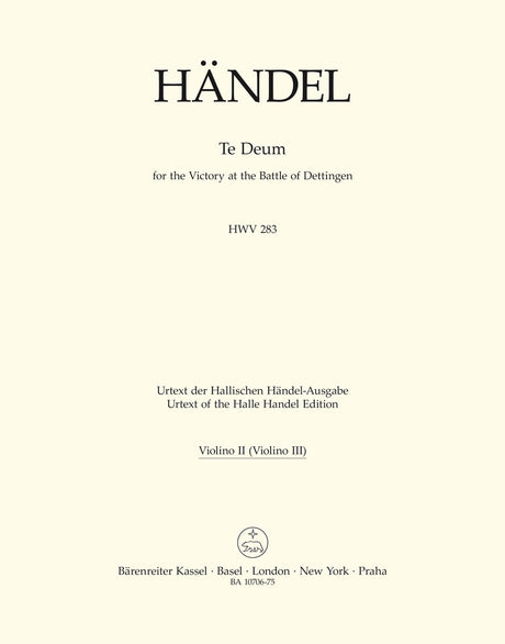 Handel: Te Deum, HWV 283