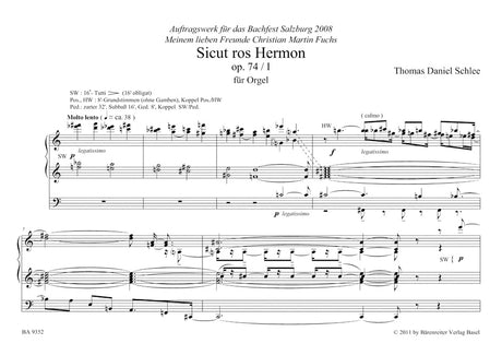 Schlee: Two Psalms, Op. 74