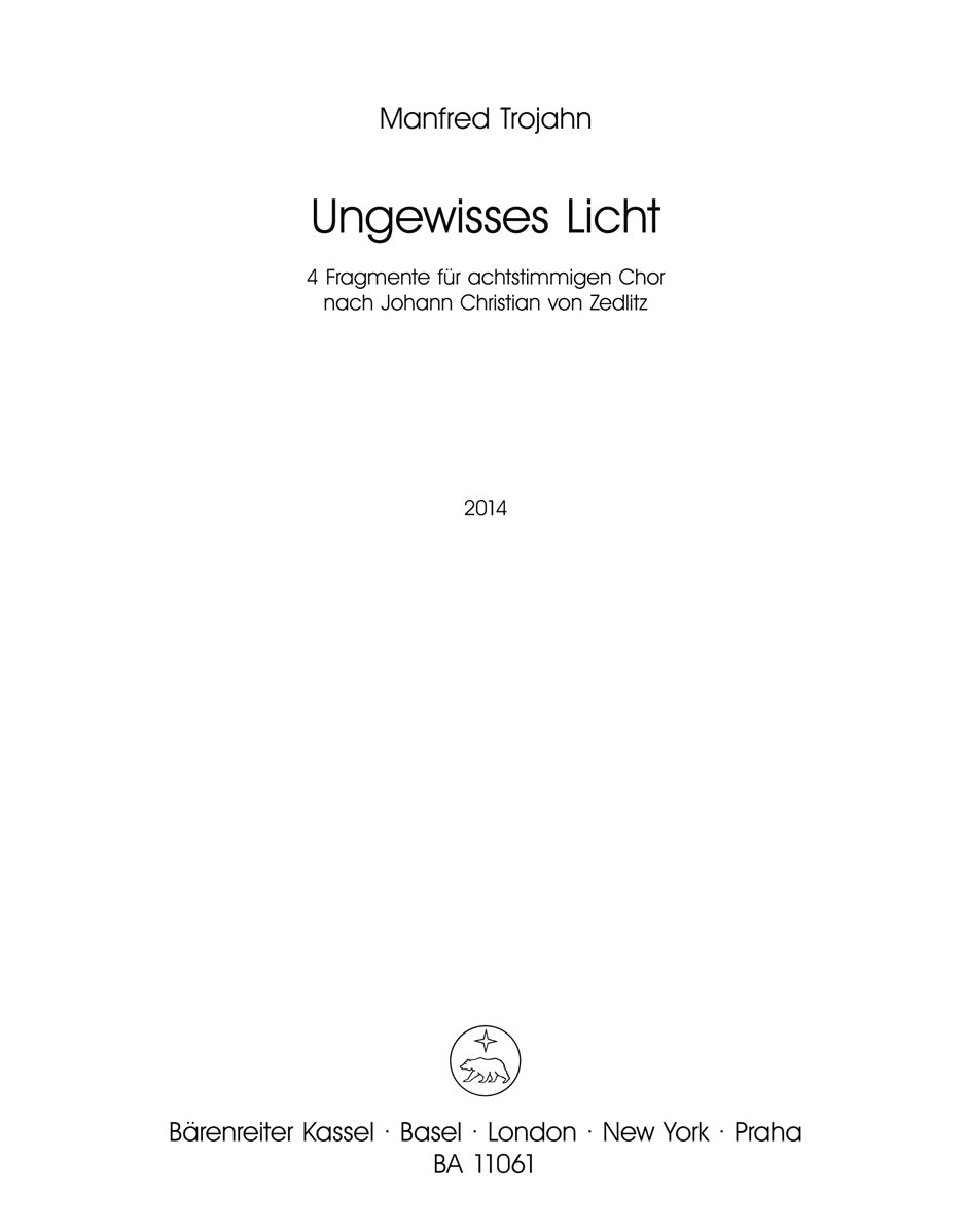 Trojahn: Ungewisses Licht