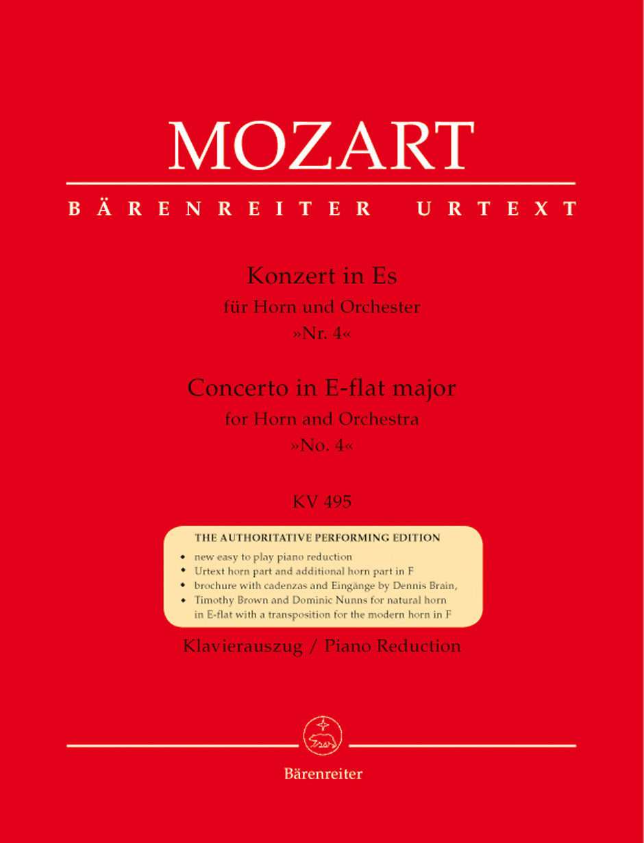 Mozart: Horn Concerto No. 4 in E-flat Major, K. 495