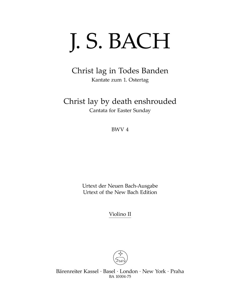 Bach: Christ lag in Todes Banden, BWV 4