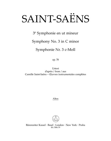 Saint-Saëns: Symphony No. 3 in C Minor, Op. 78