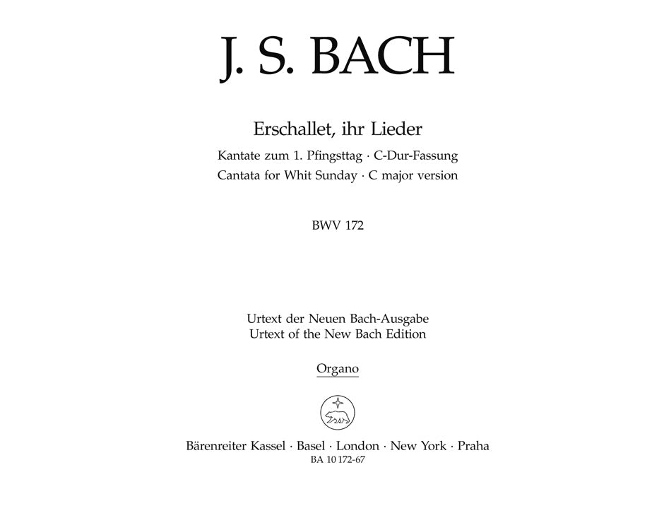 Bach: Erschallet, ihr Lieder, BWV 172