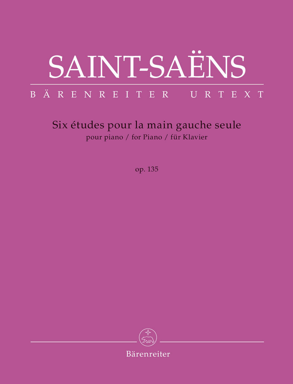 Saint-Saëns: 6 Études for the Left Hand, Op. 135