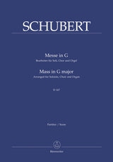 Schubert: Mass in G Major, D 167 (arr. for solists, choir and organ)