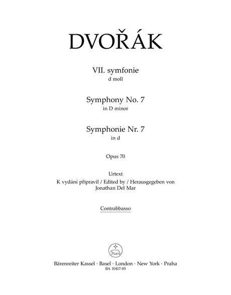 Dvořák: Symphony No. 7 in D Minor, Op. 70