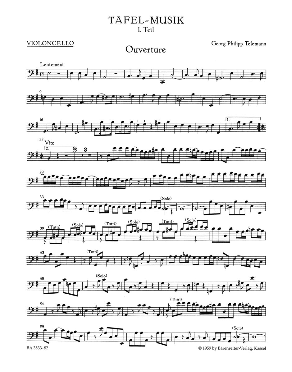 Telemann: Overture Suite and Conclusion in E Minor TWV 55:e1 & 50:5