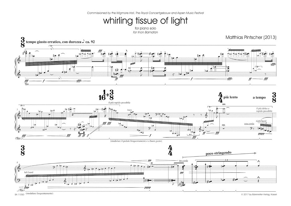 Pintscher: whirling tissue of light