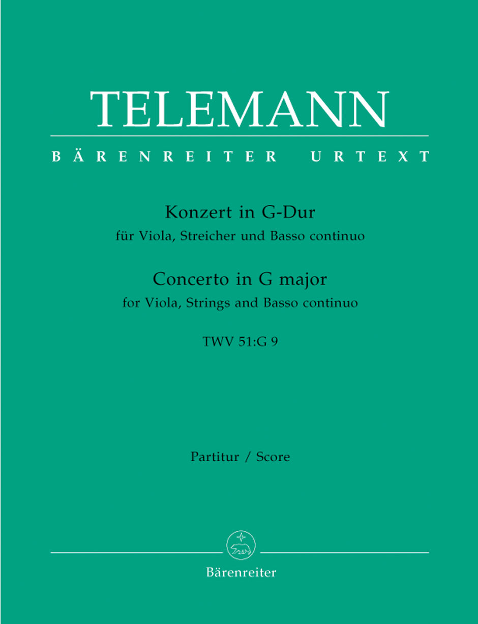 Telemann: Viola Concerto in G Major, TWV 51:G9