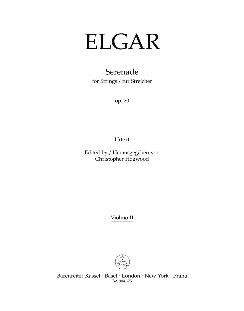 Elgar: Serenade for Strings, Op. 20