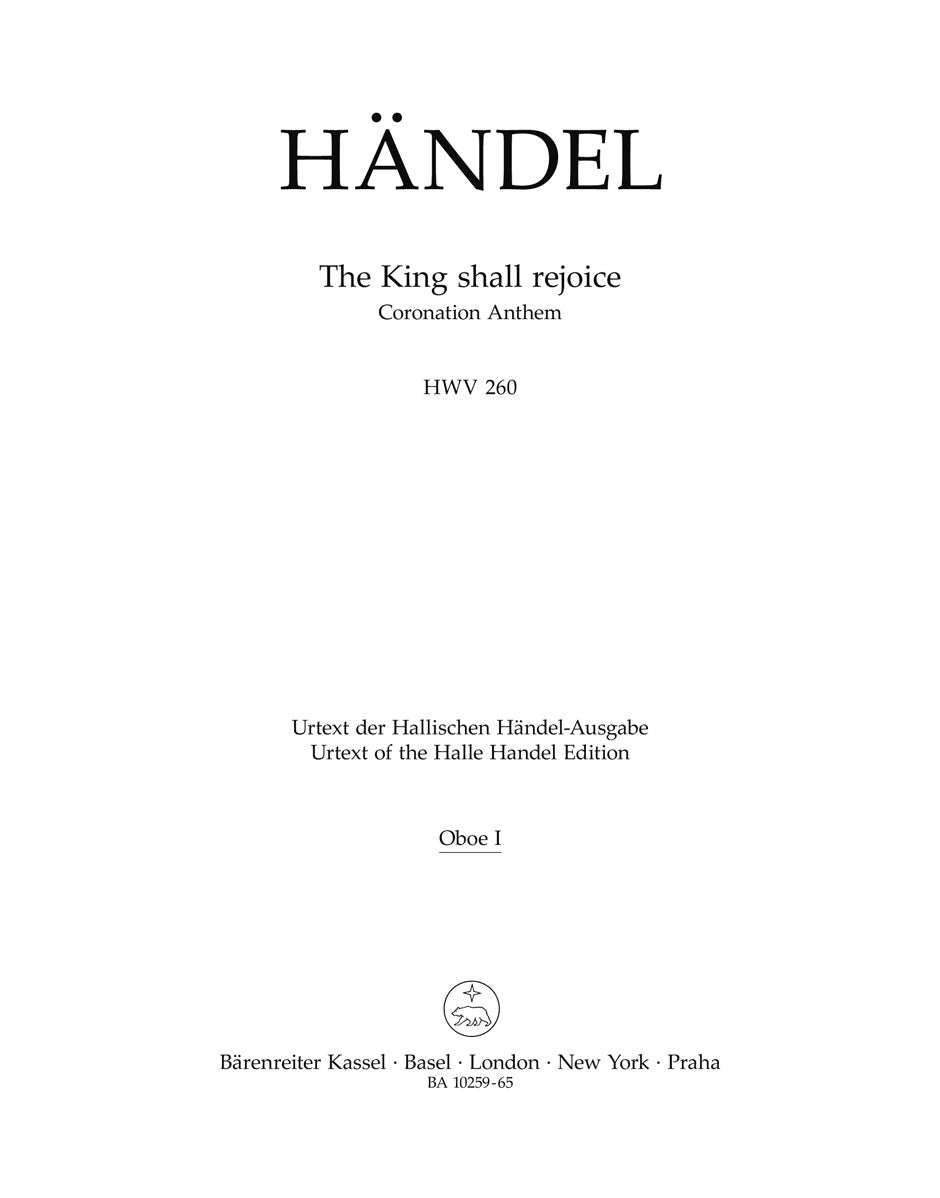 Handel: The King shall rejoice, HWV 260