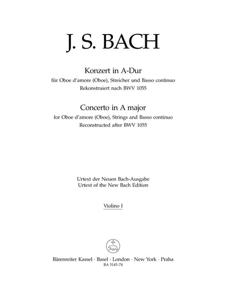 Bach: Oboe Concerto in A Major