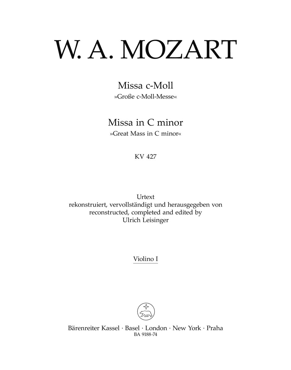 Mozart: Missa in C Minor, K. 427 (417a)