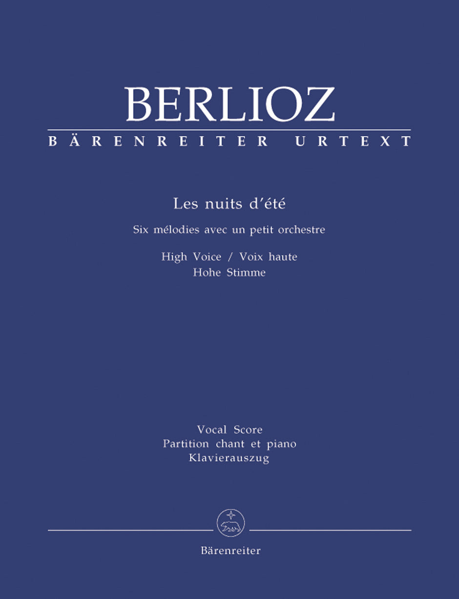 Berlioz: Les nuits d'été, H 81B, Op. 7