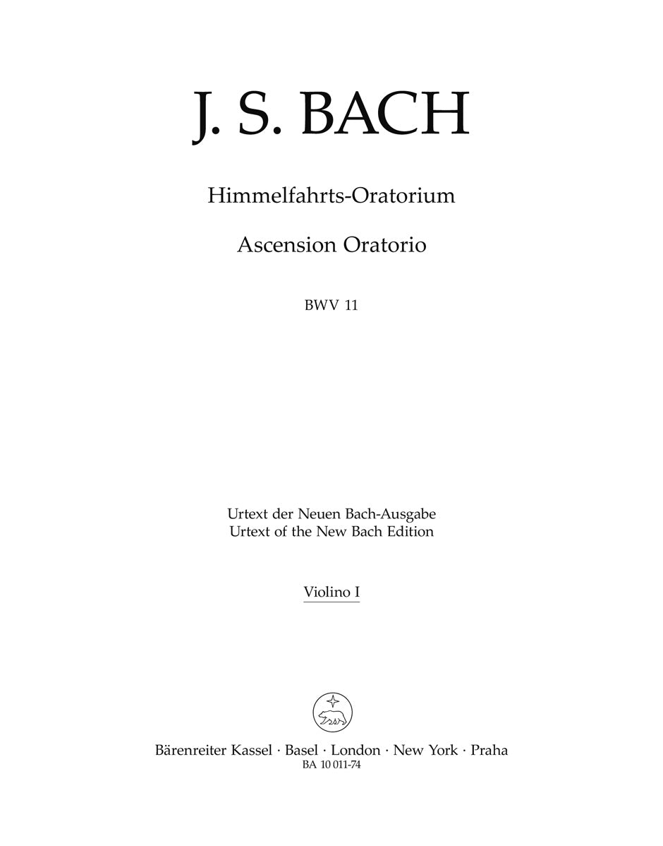 Bach: Ascension Oratorio, BWV 11