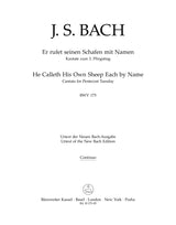 Bach: Er rufet seinen Schafen mit Name, BWV 175