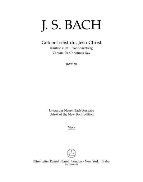 Bach: Gelobet seist du, Jesu Christ, BWV 91