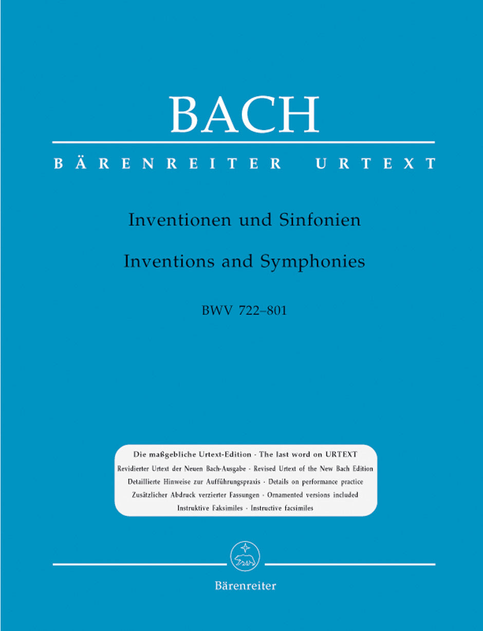 Bach: Inventions and Sinfonias, BWV 772-801