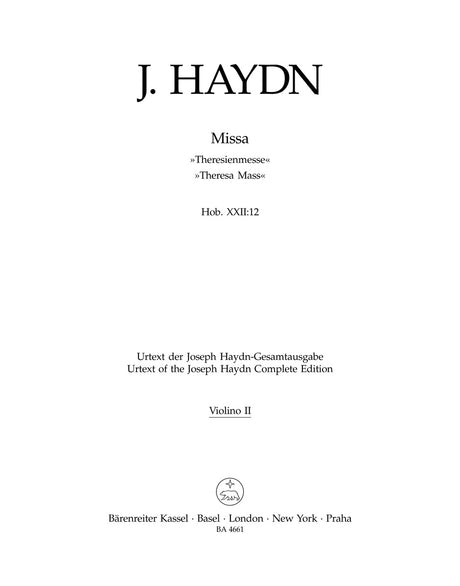 Haydn: Missa in B-flat Major, Hob. XXII:12