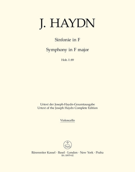 Haydn: Symphony in F Major, Hob. I:89