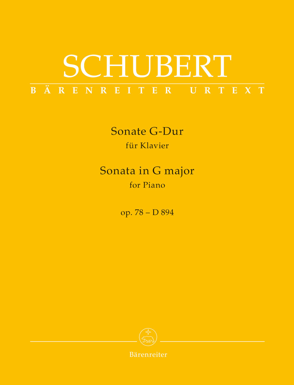 Schubert: Piano Sonata in G Major, D 894, Op. 78