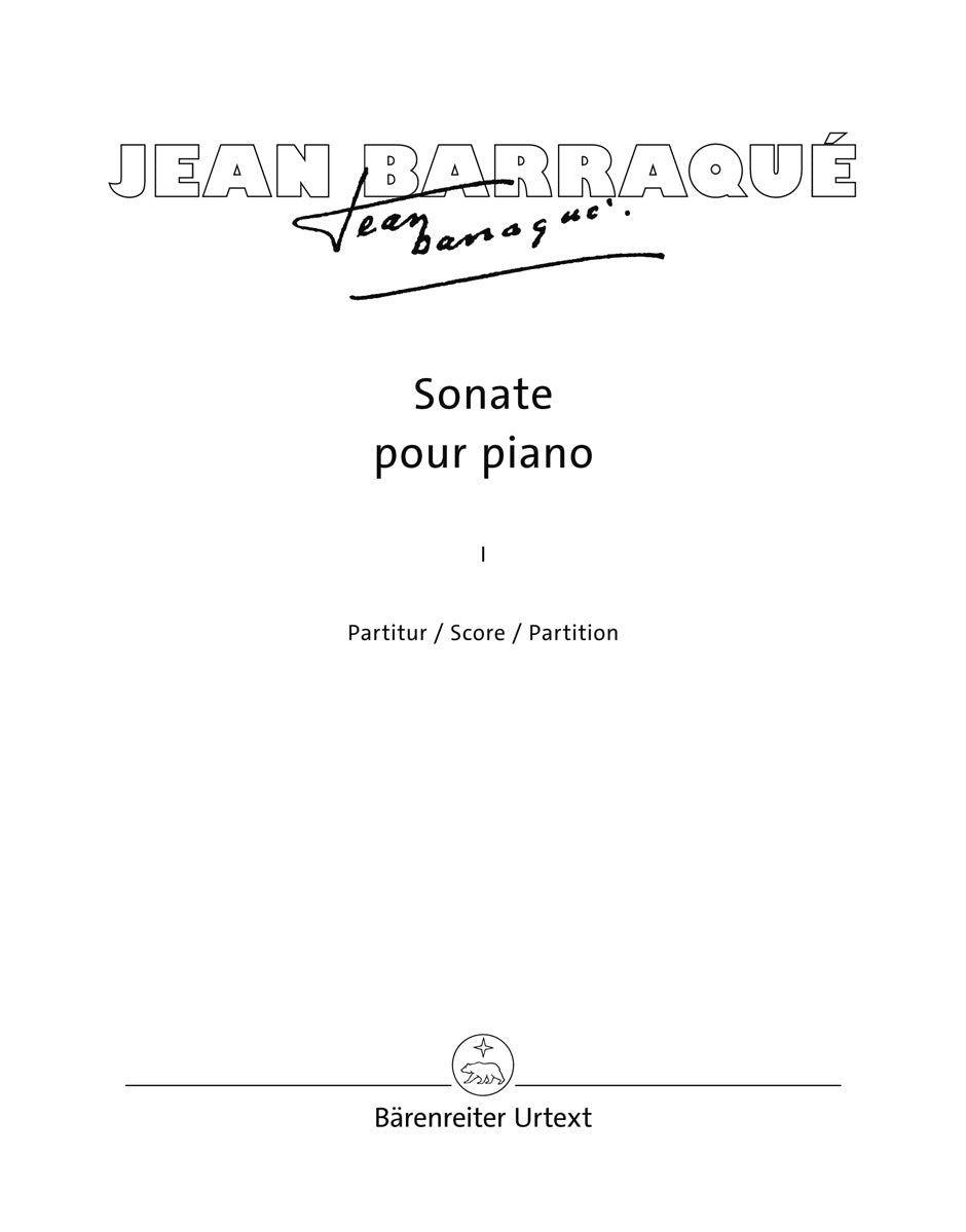 Barraqué: Piano Sonata