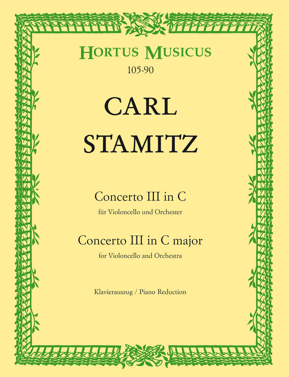 Stamitz: Cello Concerto No. 3 in C Major