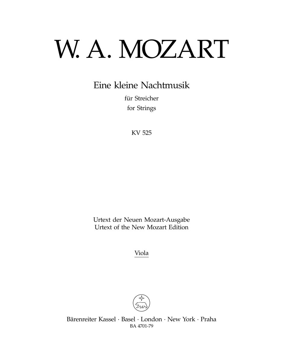 Mozart: Eine kleine Nachtmusik for Strings, K. 525