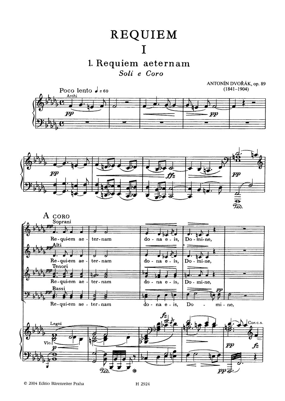 Dvořák: Requiem, Op. 89