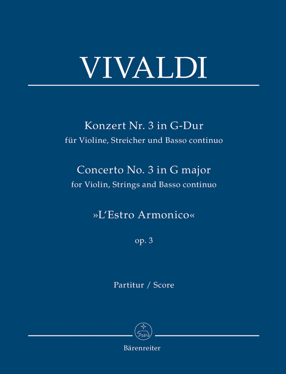 Vivaldi: Violin Concerto No. 3, RV 310