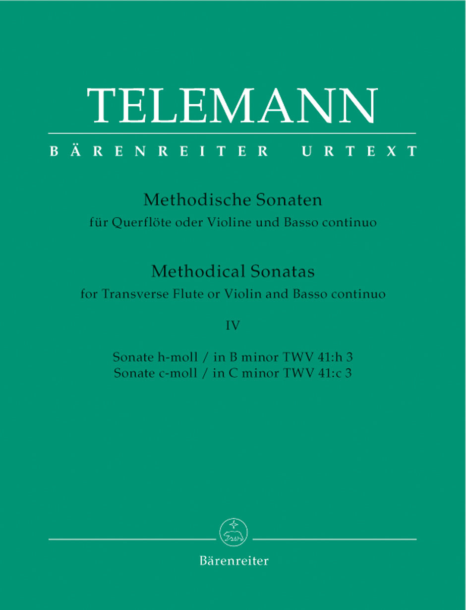 Telemann: Methodical Sonatas - Volume 4 (TWV 41:h3 and 41:c3)