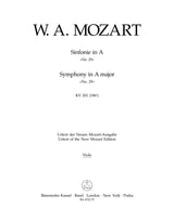 Mozart: Symphony No. 29 in A Major, K. 201 (186a)