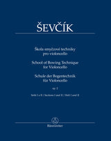 Ševčík: School of Bowing Technique, Op. 2 - Sections 1 and 2 (arr. for cello)