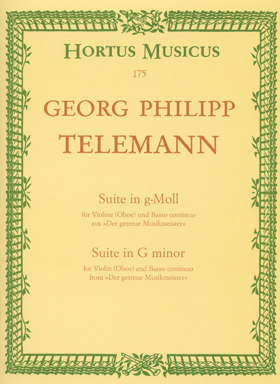 Telemann: Suite in G Minor, TWV 41:g4