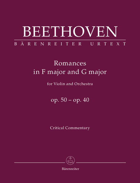 Beethoven: Romances in G Major, Op. 40 & F Major, Op. 50