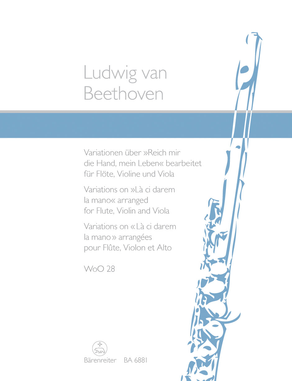 Beethoven: Variations on "Reich mir die Hand, mein Leben" (arr. for violin, viola & flute)